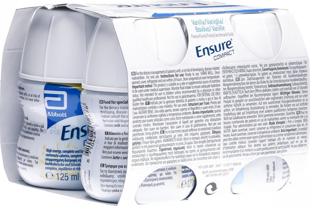 Ensure COMPACT 2.4 Kcal/ml Drink Vanille (4x125ml)