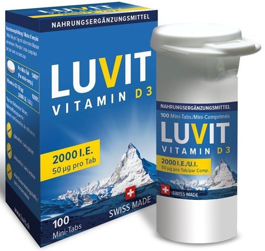 LUVIT VITAMIN D3 Mini-Tabs 2000 I.E. (100 Stk)