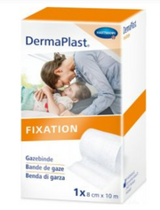 DermaPlast Gazebinde Festkantig 8cmx10m (1 Stk)