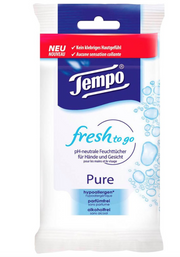Tempo Feuchttücher Fresh To Go Pure (10 Stk)
