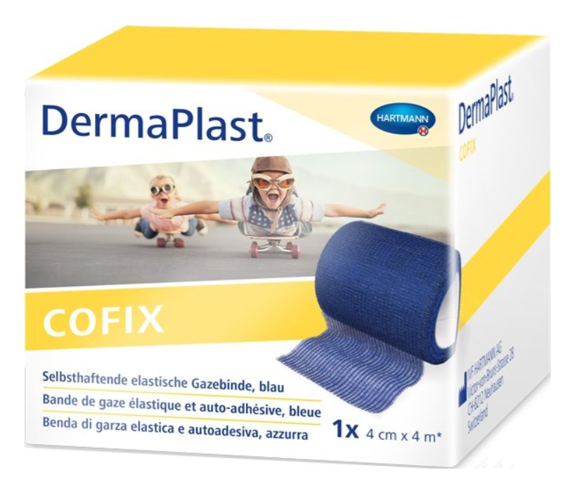 DermaPlast CoFix 4cmx4m blau (1 Stk)