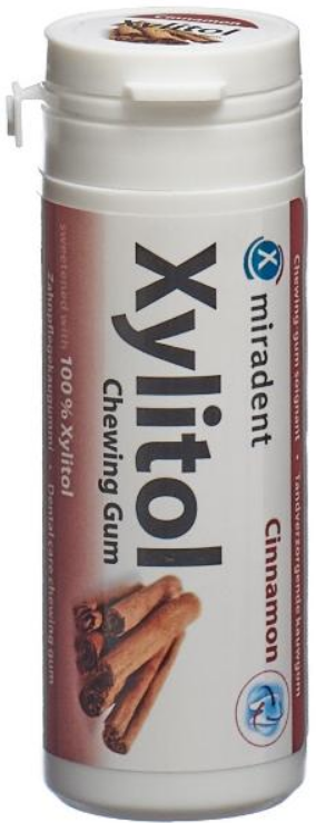 miradent Xylitol Kaugummi Zimt (30 Stk)