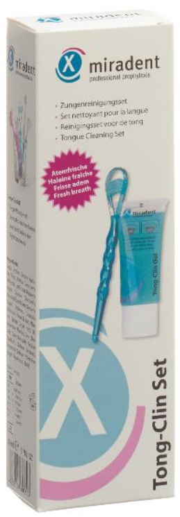 miradent Tong-Clin Set Zungenreiniger + Gel (50ml)