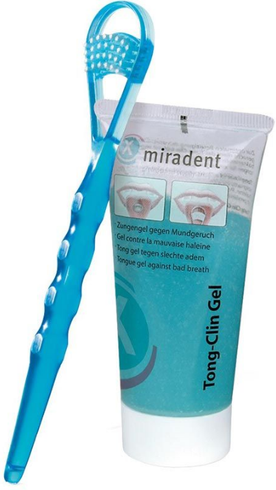 miradent Tong-Clin Set Zungenreiniger + Gel (50ml)