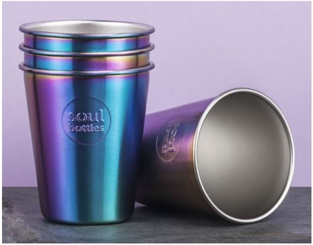 Soulbottle 4er-Pack Soulcup steel Utopia, 300ml (4 Stk)