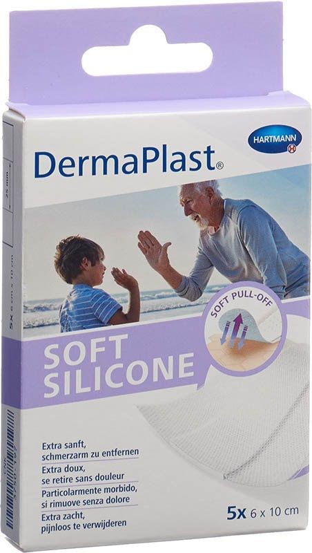 DermaPlast Soft Silicone 6x10cm (5 Stk)