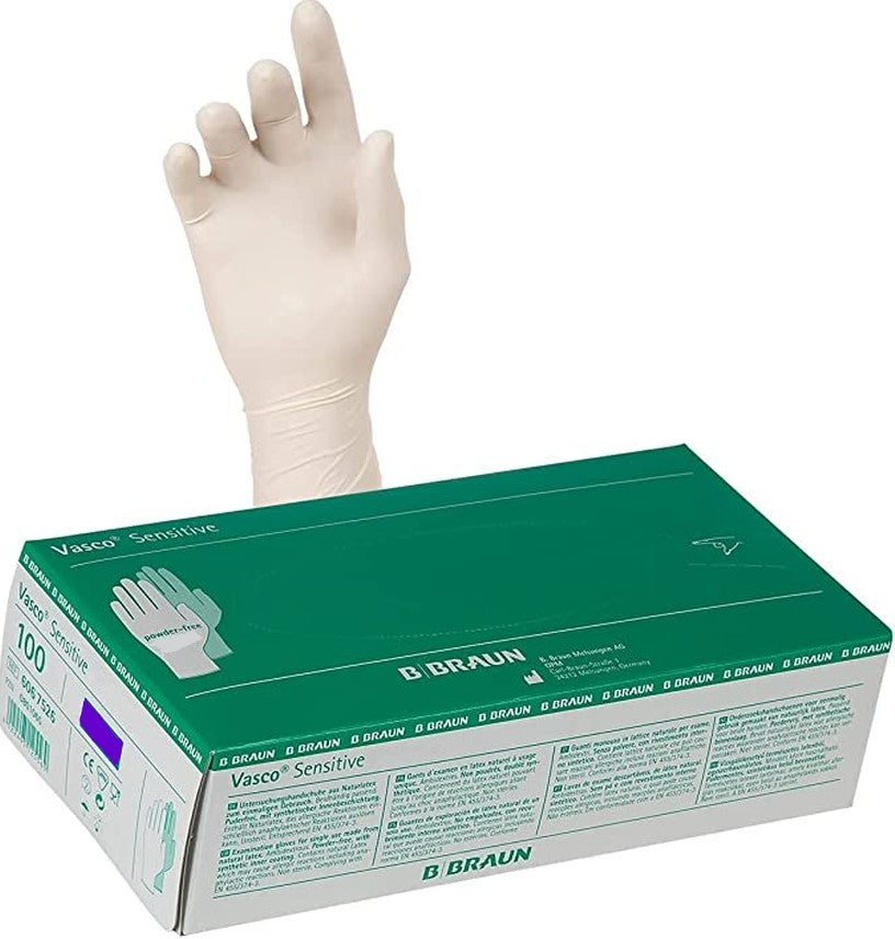 Vasco Sensitive Latexhandschuhe L (100 Stk)