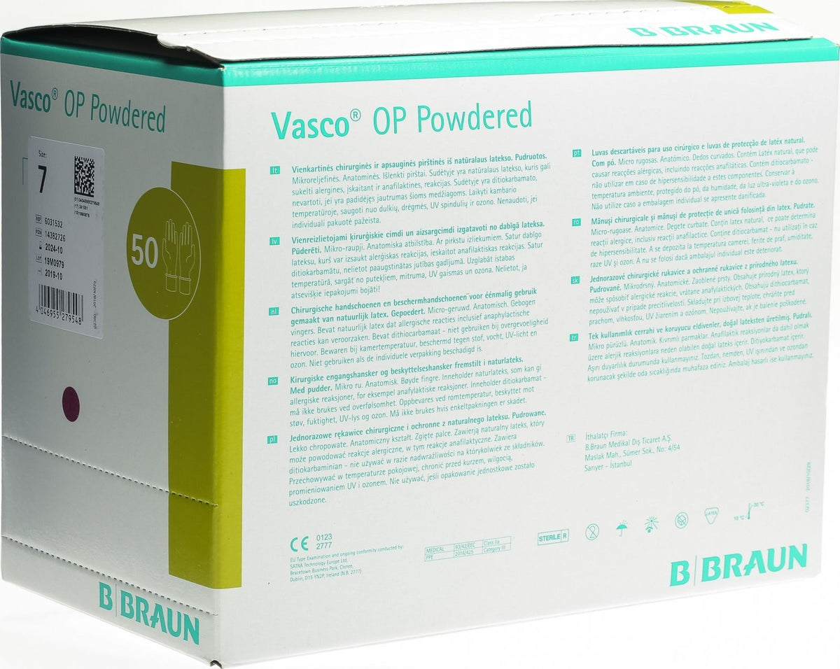 Vasco OP Powdered Größe 7 (50 Paar)
