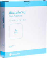 Biatain Ag Non-Adhesive 10x10cm (5 Stk)