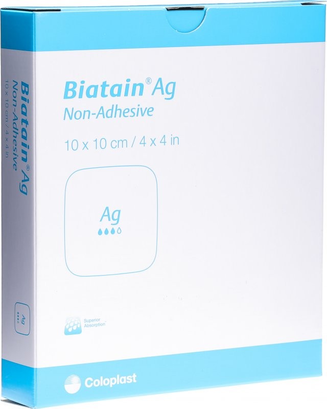 Biatain Ag Non-Adhesive 10x10cm (5 Stk)