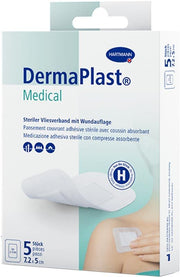 DermaPlast Medical Vliesverband 7.2x5cm 5 Stk (1 Stk)