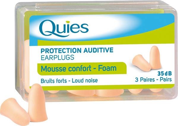 Quies Lärmgehörschutzkugeln Schaumstoff hautfarben (6 Stk)