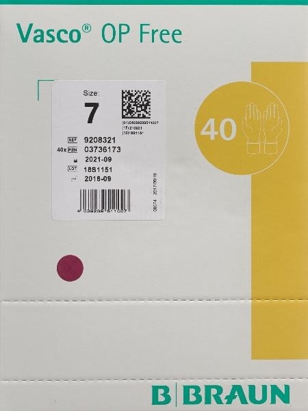 Vasco OP Free Handschuh Latexfrei Größe 7 (40 Paar)