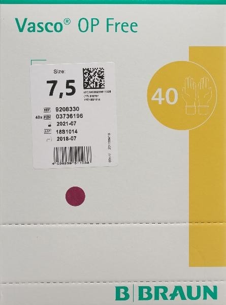 Vasco OP Free Handschuh Latexfrei Größe 7.5 (40 Paar)