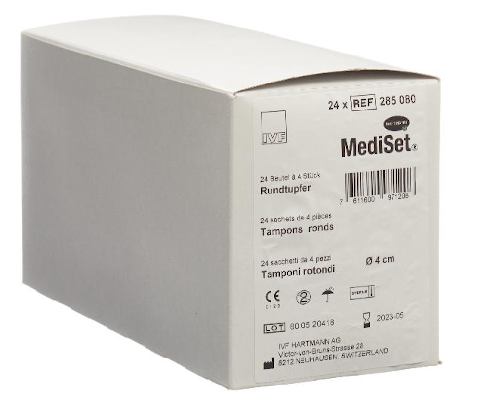 MediSet Rundtupfer Steril 4cm (24x4 Stk)