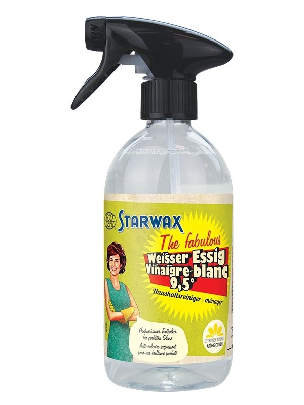 STARWAX The Fabulous Weisser Essig 9.5° Sprühflasche Zitrone (500ml)