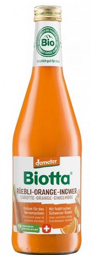 Biotta Demeter Rüebli-Orange-Ingwer Saft Bio (6x500ml)
