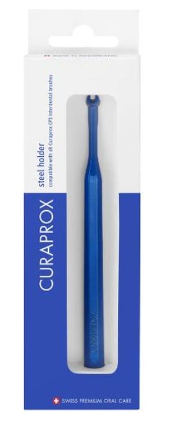 Curaprox UHS 475 Stahl Bürstenhalter Blau (1 Stk)
