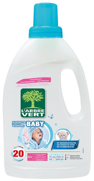 L'ARBRE VERT Öko Flüssigwaschmittel Baby (1.2L)