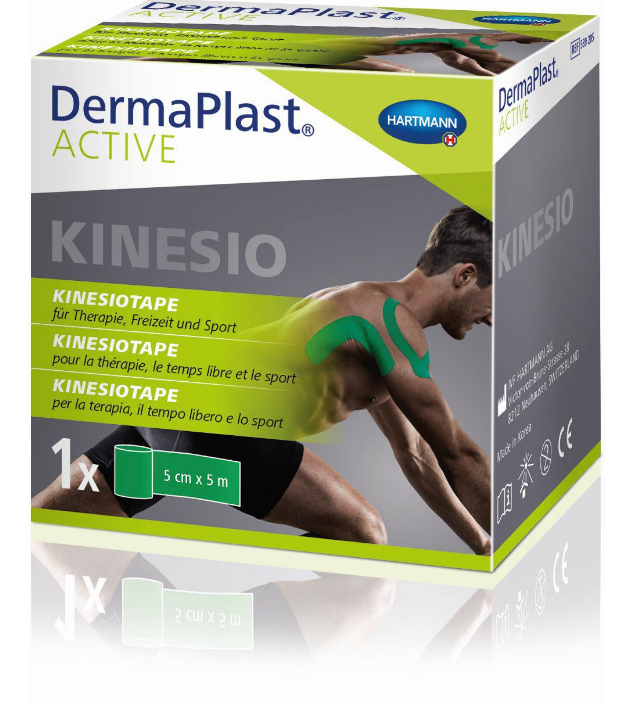 DermaPlast ACTIVE Kinesiotape 5cmx5m Grün (1 Stk)