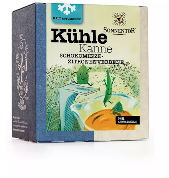 Sonnentor Kühle Kanne Schokominze-Zitronenverbene Tee Bio (16x2g)