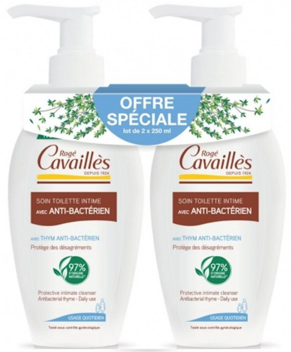 Roge Cavailles Intimwaschgel Antibakteriell (2x250ml)
