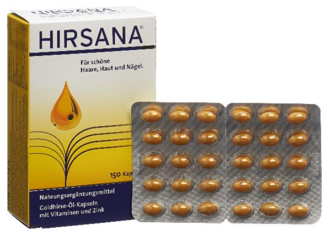 Hirsana Goldhirse Öl Kapseln (150 Stk)