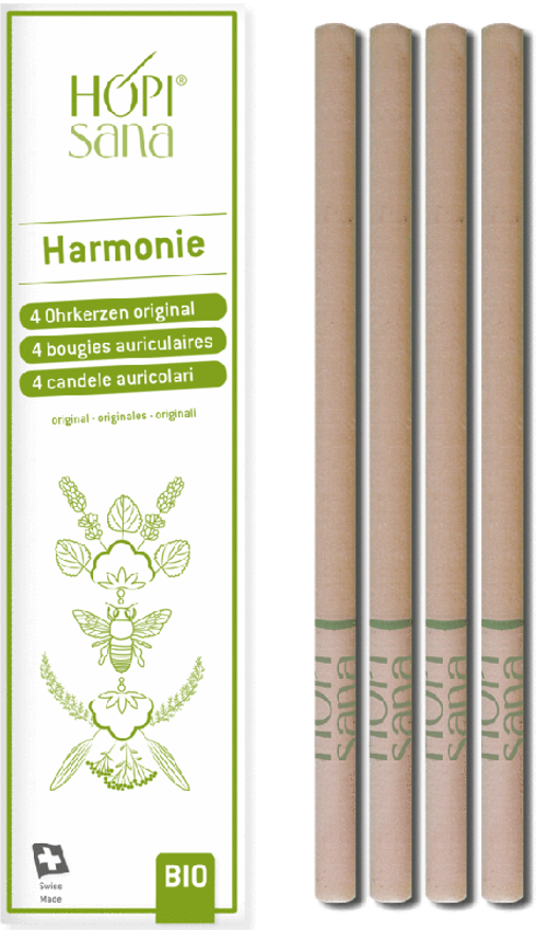 Hopisana Ohrenkerzen Harmonie grün (4 Stk)
