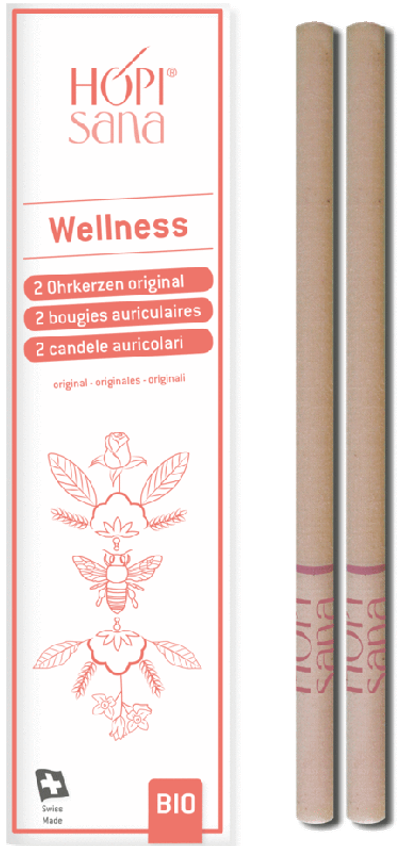 Hopisana Ohrenkerzen Wellness rosa (2 Stk)