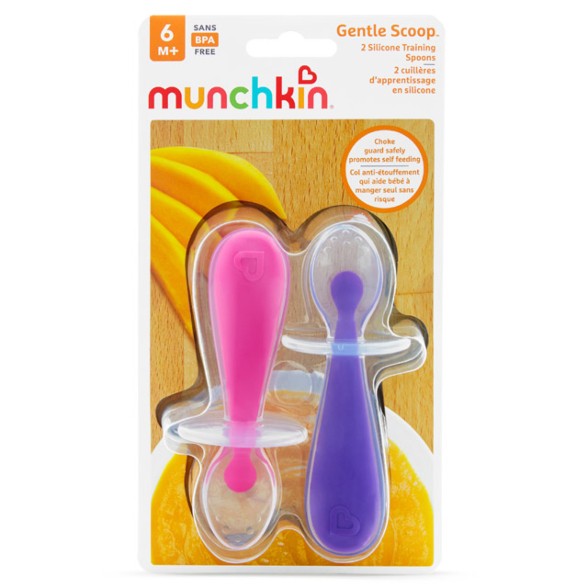 munchkin Silikon Trainingslöffel Gent Scoop (2 Stk)