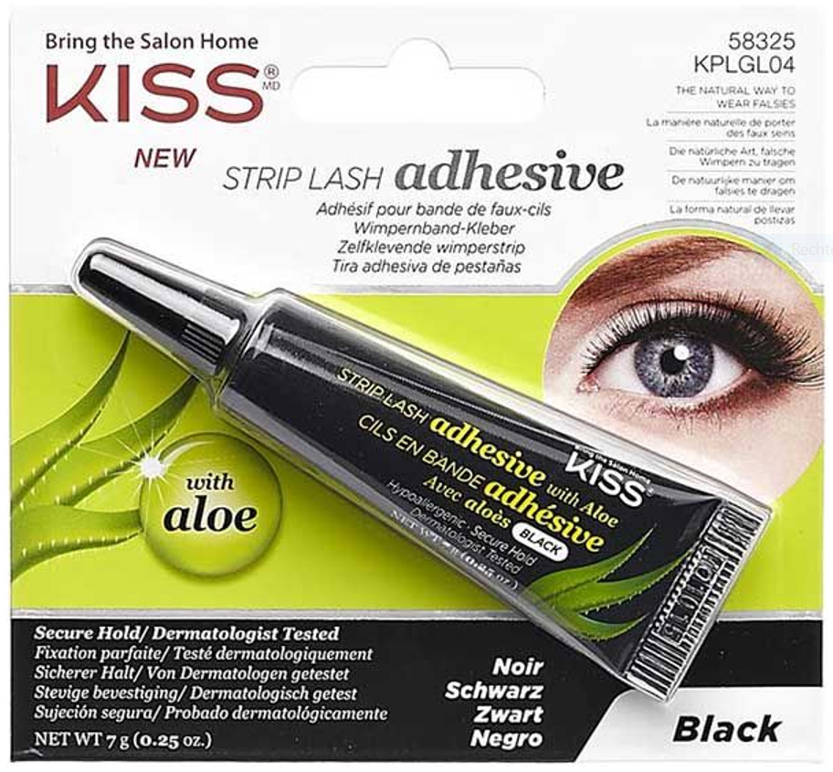 Kiss Strip Lash adhesive with Aloe black (1 Stk)