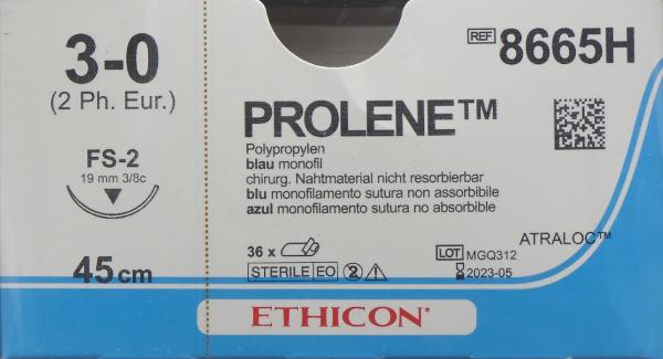 Ethicon Prolene Suture blue 3-0 FS-2 45cm (36 pcs)