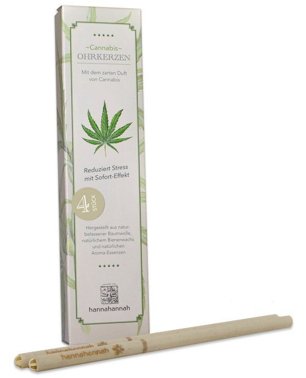 BIOSUN Hannahannah Ohrkerzen Cannabis (2 Paar)