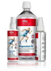 ZECHSTEIN vitamagic Magnesium Öl Set Spray Nachfüllung 1Liter und Leere Flasche
