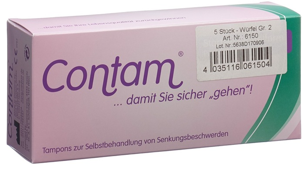 Contam Würfeltampon 37mm Grösse 2 (5 Stk)