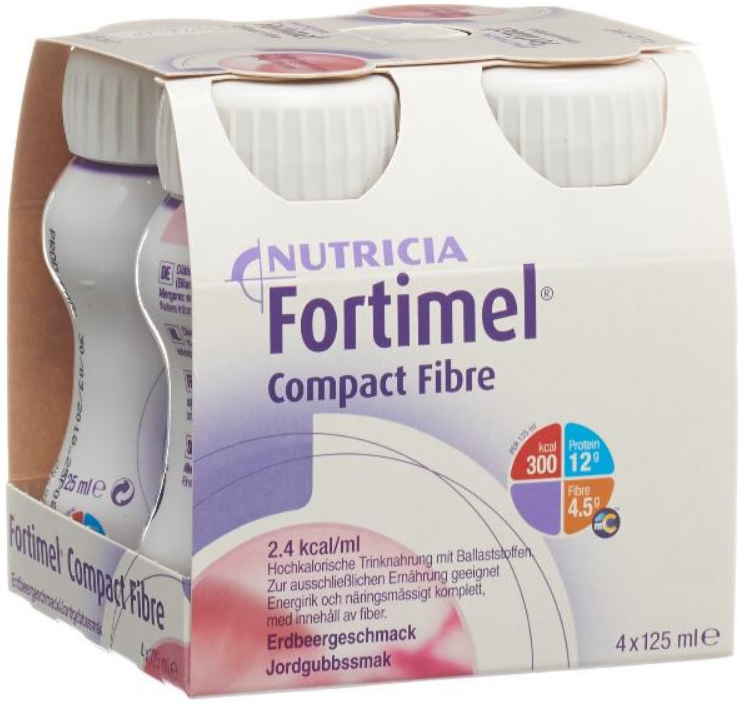 Fortimel Compact Fibre Erdbeere (4x125ml)
