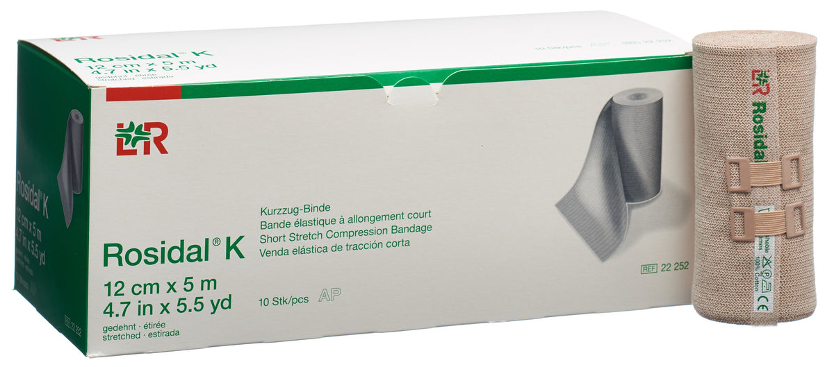 Rosidal K Kurzzugbinde 12cm x 5m (10 Stk)