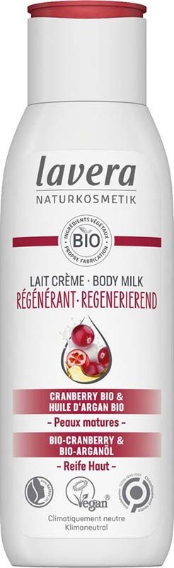 Lavera Bodymilk regenerierend bio Cranberry & bio Arganöl (200ml)
