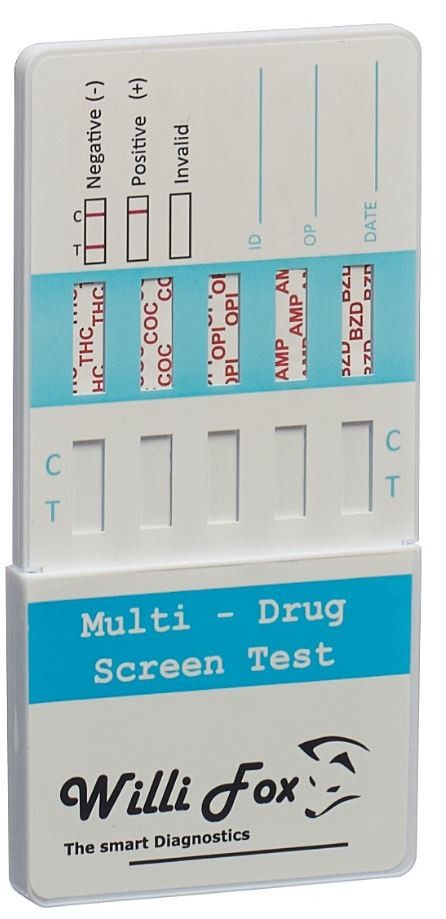Willi Fox Multi-10 Drogentest Urin (10 Stk)