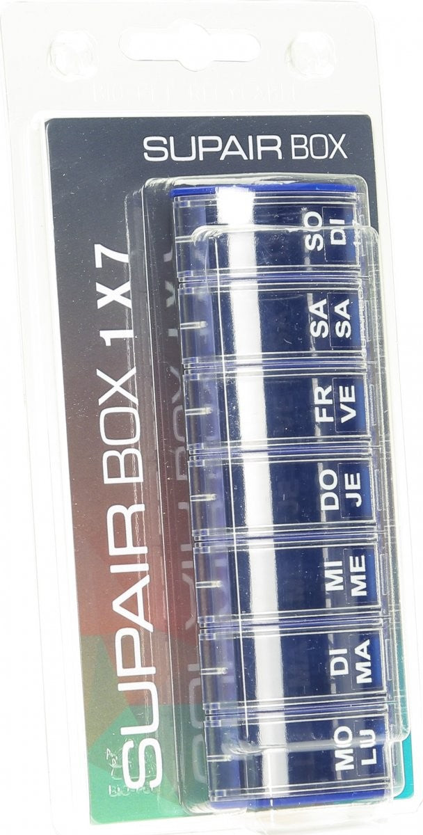 Supairbox 1x7 Wochendispenser D/F blau (1 Stk)