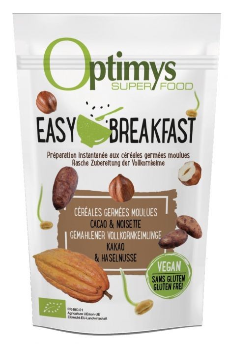 OPTIMYS Easy Breakfast Kakao Haselnüsse Bio (350g)