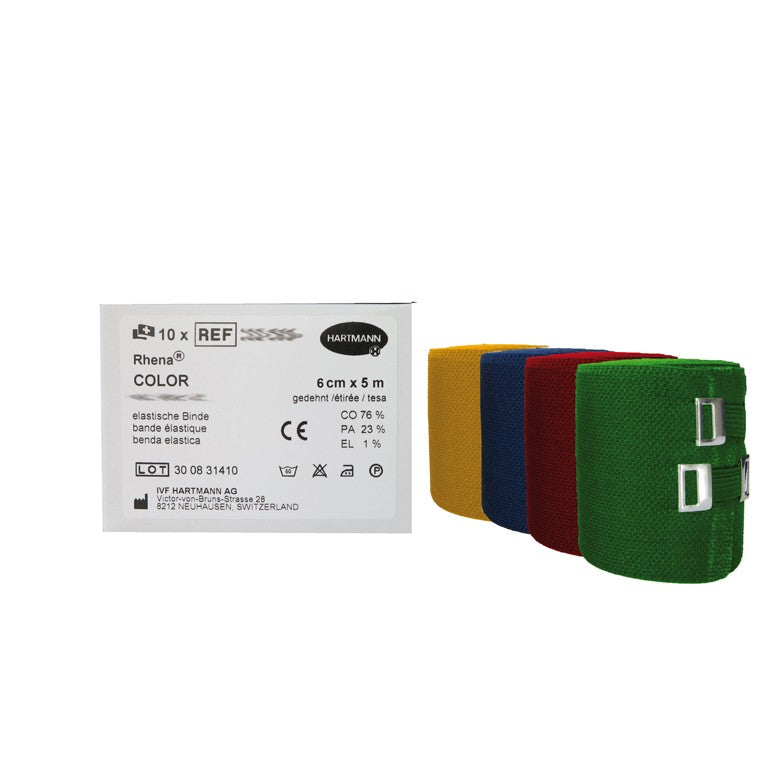 Rhena Color Elastische Binden 6cmx5m grün (1 Stk)