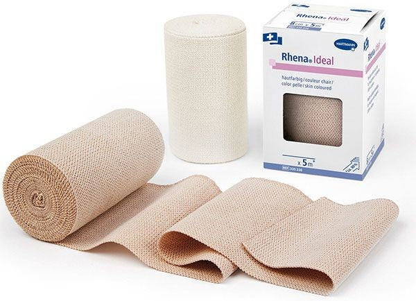 Rhena Ideal Elastische Binde 6cmx5m hautfarben (10 Stk)