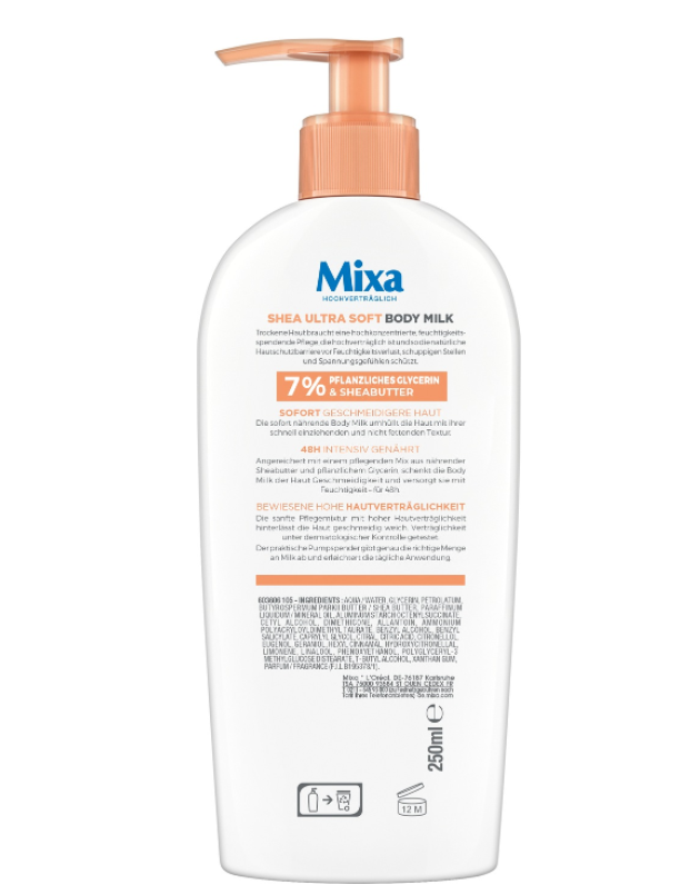 Mixa Body Lotion Shea Nourish (250ml)