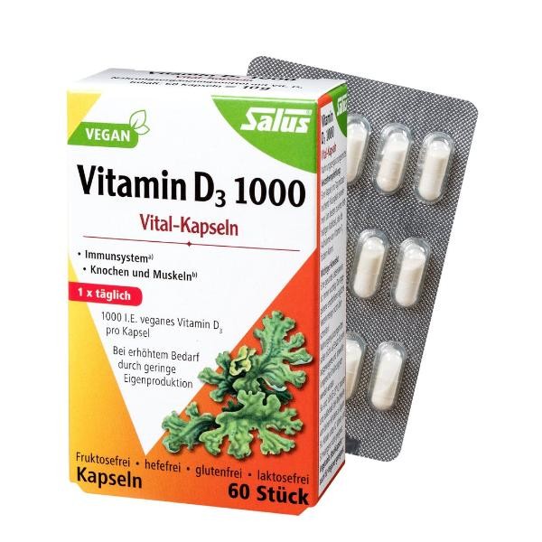 Salus Vitamin D3 1000 Vital Kapseln (60 Stk)