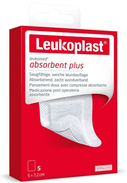 Leukoplast Leukomed 7.2x5cm steril (5 Stk)