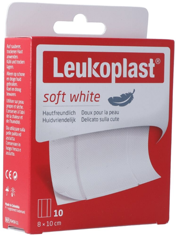 Leukoplast soft white 8x10cm (10 Stk)