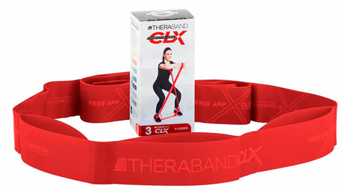 TheraBand CLX11 Loops mittelstark, rot (1 Stk)