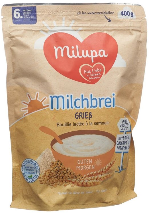 Milupa Milchbrei Griess Guten Morgen 6m+ (400g)
