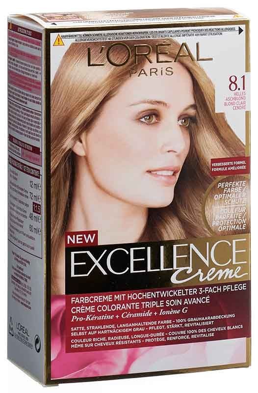 EXCELLENCE Creme Triple Prot 8.1 helles aschblond (1 Stk)